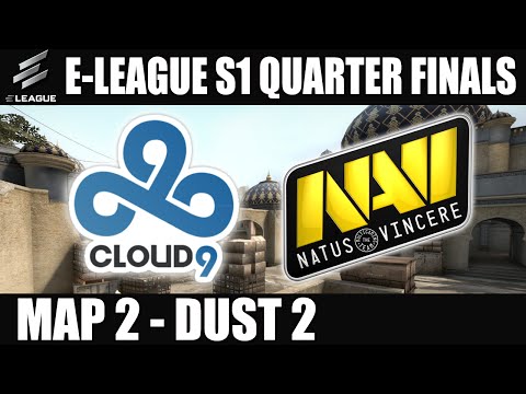 Cloud 9 vs Natus Vincere | Quarter Final Map 2 (Dust 2) E-LEAGUE (24.07.2016) [CSGO]