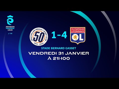 J14 : Montpellier – Ol. Lyonnais (1-4), le résumé