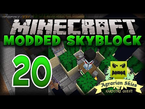 Minecraft - MODDED Skyblock: 20 - Simple Farms (Agrarian Skies Modpack)