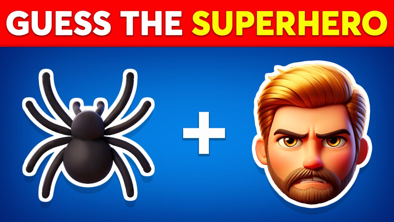 Can You Guess The SUPERHERO By Emoji? 🦸🕷 Marvel & DC Superheroes Emoji Quiz