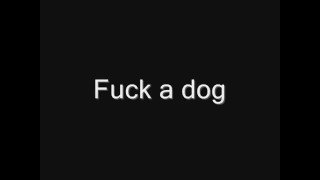 Fuck a dog - Blink 182