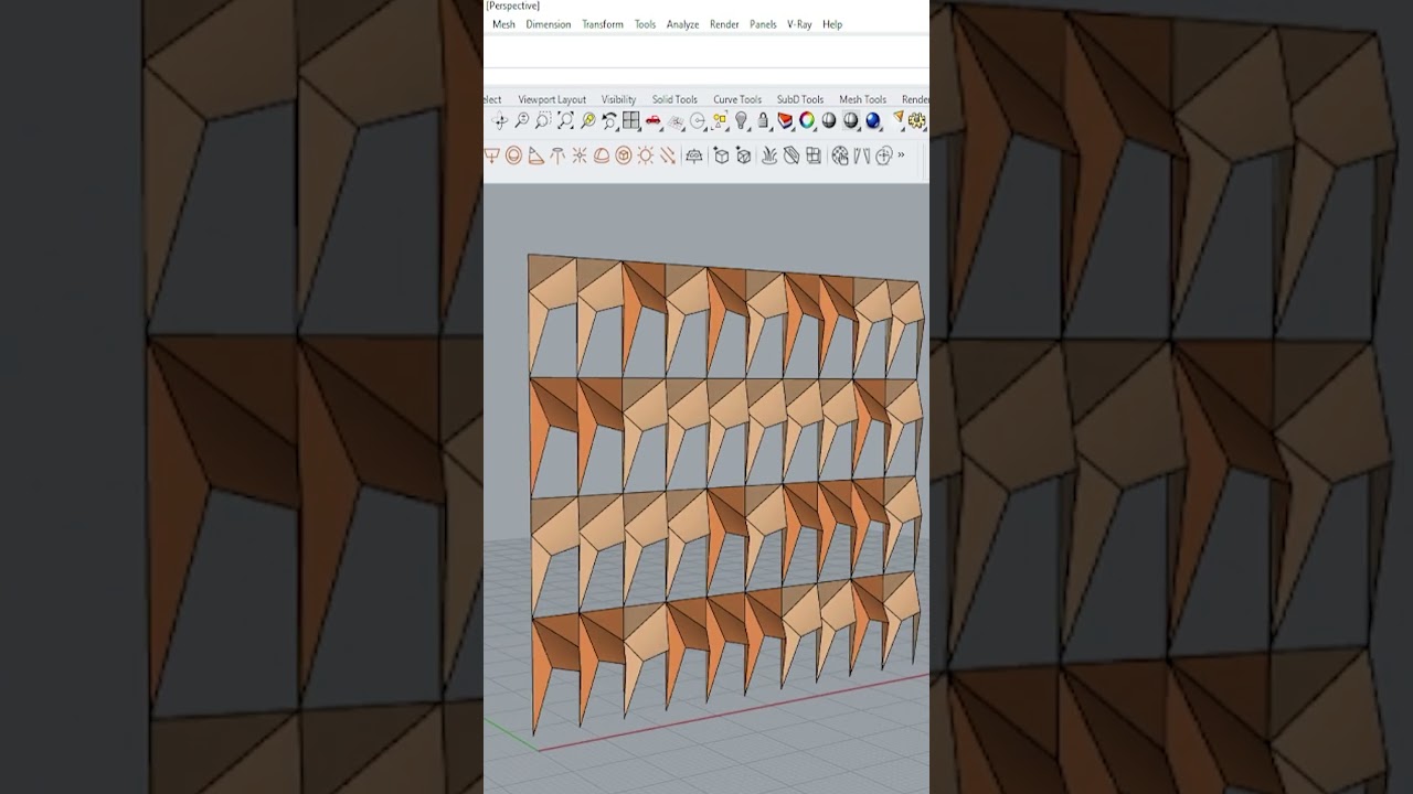 Parametric Facade#grasshopper3d #parametric #façade #architecture #exteriordesign #grasshopper