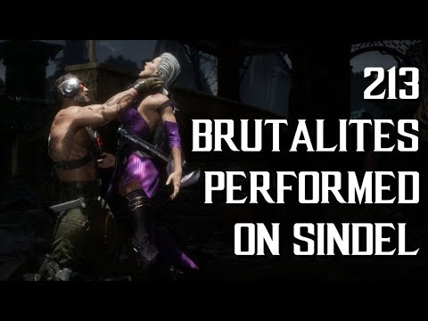 Mortal Kombat 11: 213 Brutalities Performed on Sindel (1080P/60FPS)