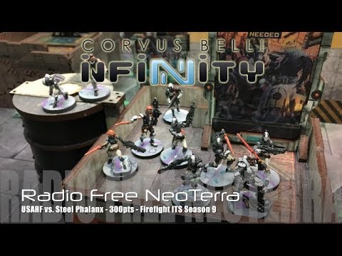 Radio Free NeoTerra Ep 73 - Infinity N3 Battle Report - Steel Phalanx vs. USARF