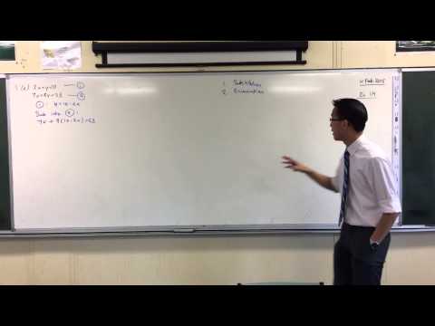 Solving Simultaneous Equations by Substitution