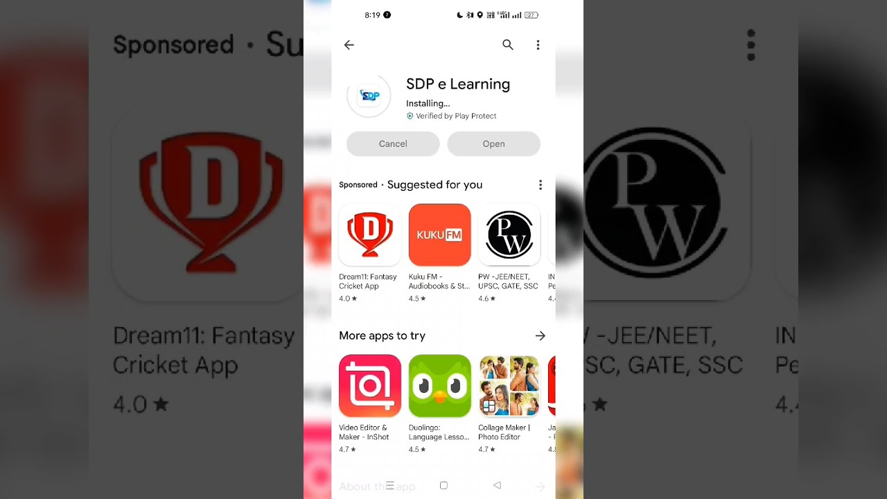 how to use SDP e learning app