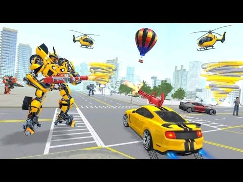 Flying Jet Robot Car Transform Games - Android Gameplay