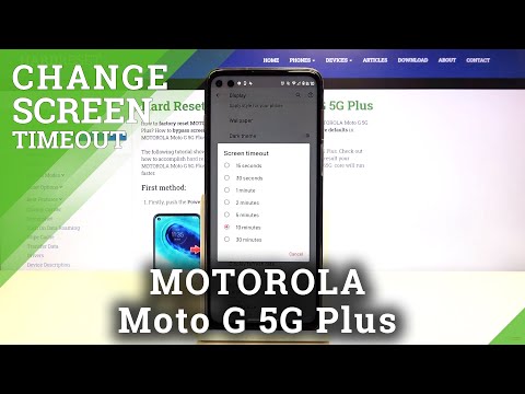 How to Change Screen Timeout in Motorola Moto G 5G Plus- Set Up Display Sleep Time