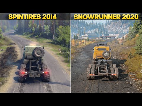 Spintires 2014 and SnowRunner 2020 Best Offroading games Side By Side Comparison