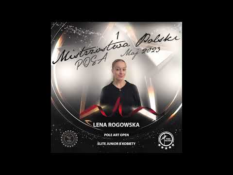 Lena Rogowska III miejsce Pole Art Elite Junior B Kobiety, I MISTRZOSTWA POLSKI POSA 2023