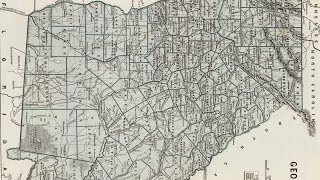 Georgia County Map (1845 )