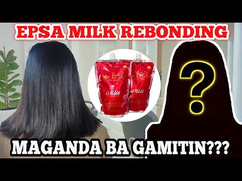 HAIR REBOND USING EPSA MILK REBONDING | MAGANDA BA? | JM Arnoza