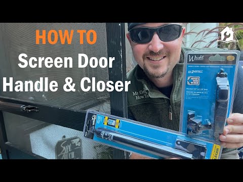 HOW TO Replace Screen Door Hardware // Closer and Handle!