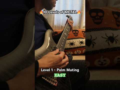 10 Levels of Metal 🔥 #shorts #metal #guitarist