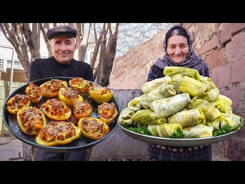 Mix of Amazing AZERBAIJAN Rural Stuffing Dolma Recipes â™§ Traditional Delicious Village Meals!