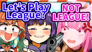 Even Ina Wants Calli to Play LEAGUE OF LEGENDS 【HololiveEN】
