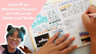 Come fill my Wanderlust Passport Travel Journal out with me in real time- no talking, just music