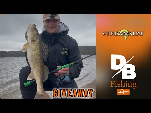 SPRING SHORE FISHING AFTER A SNOW STORM! | STREAMSIDE ROD GIVEAWAY!