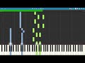 Ben Folds - Cologne + Before Cologne - Synthesia Piano Tutorial