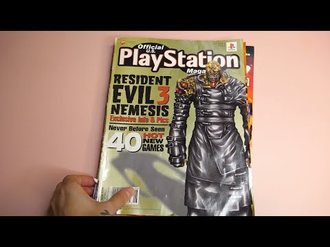 ASMR - 90s Gaming Magazine Flipping pt. 2 🎮 📖 (Whispered, Page Crinkles, Tapping) ~ 1 hour