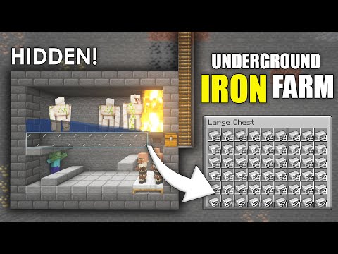 Ultimate Underground IRON FARM! Minecraft 1.19