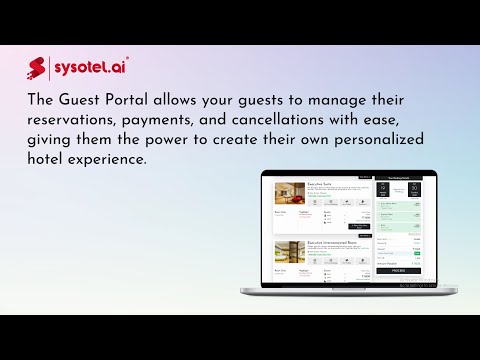 Elevate your guests' booking experience with sysotel.ai's Guest Portal.