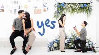 engaged after 8 years of dating (6 of LDR) 💍 surprise proposal vlog