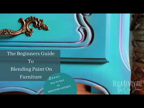 A Beginners Guide To Blend Paint on Furniture | Spot Imposter Antique Furniture W/ Bella Renovare