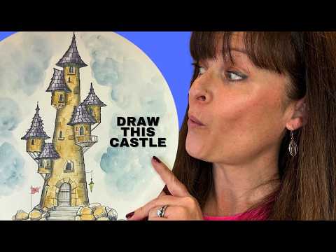 Draw a Quirky Castle 🏰 Step-by-Step