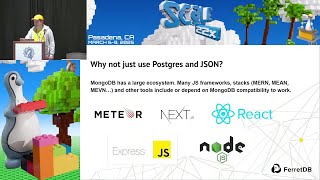 Download the video "Bringing MongoDB workloads back to open source by using FerretDB to store data on PostgreSQL"