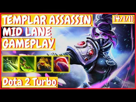 Templar Assassin 14/1/11 [MID LANE] [Gameplay DOTA 2 Turbo] 7.31