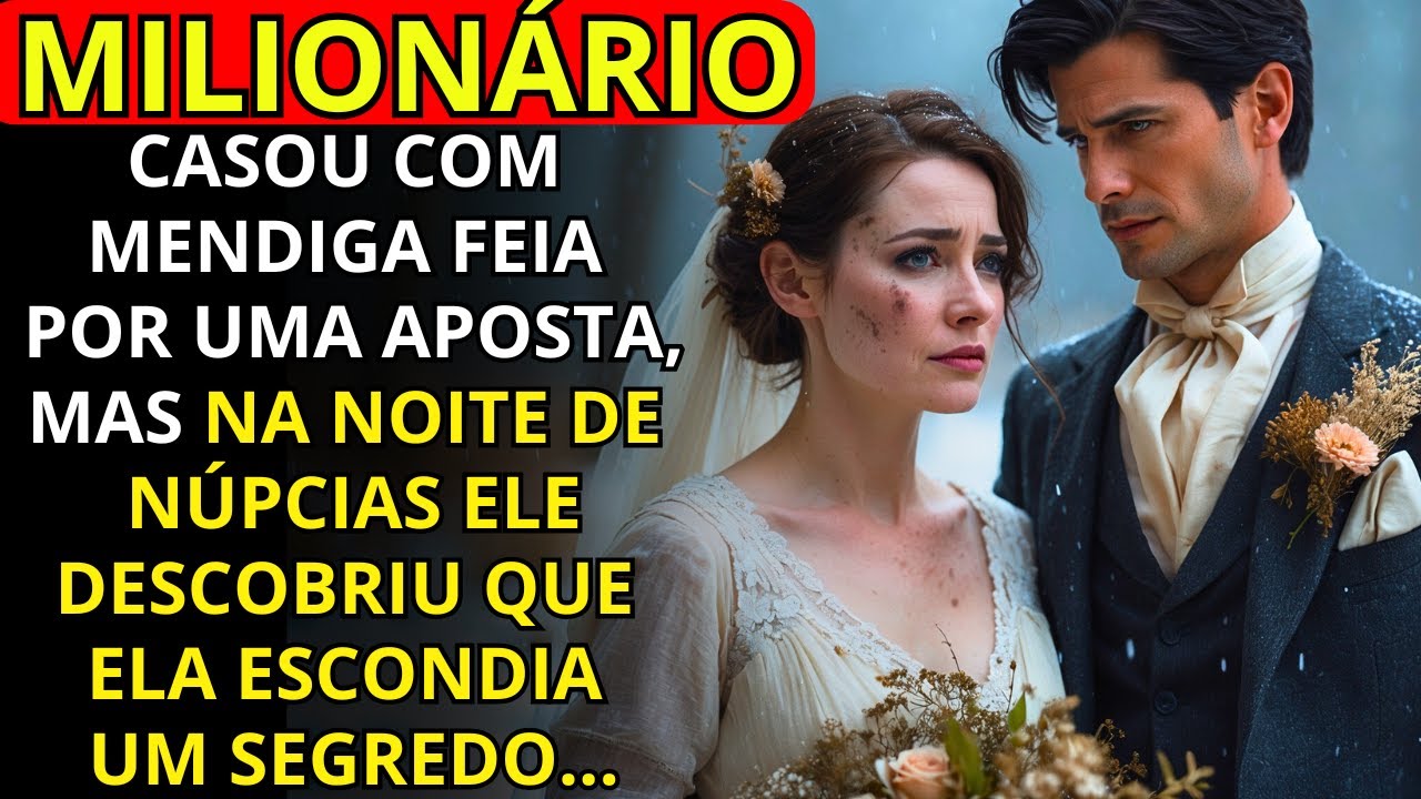 BILIONÁRIO Casa com Mendiga "Feia" por uma aposta... Mas na Noite de Núpcias, Descobre um Segredo...