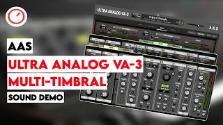 Video thumbnail for AAS Ultra Analog VA-3 Synthesizer Multi-Timbral Sound Demo by SYNTH ANATOMY