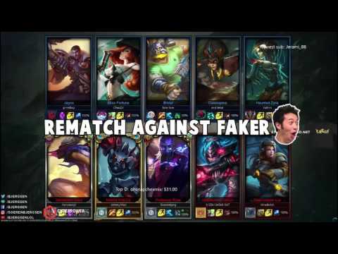 WHEN BJERGSEN VS FAKER IN NA CHALLENGER 720p 30fps H264 192kbit AAC