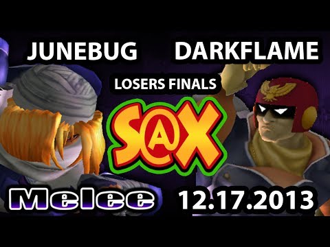 S@X Weekly - Junebug (Sheik) Vs. Darkflame (Captain Falcon) SSBM Losers Finals - Smash Melee