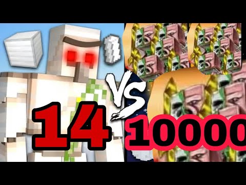 *(hindi )* Pig Mage Vs. Iron Golem : Who will win the mob battle? #jadugargaming