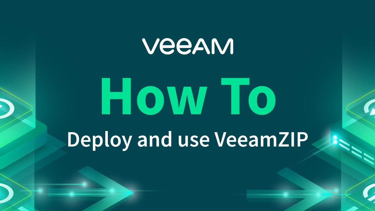 What is VeeamZIP and when can you leverage it? video