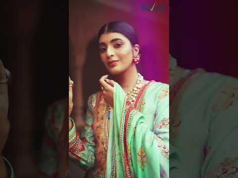 Falak: Designer Digital Print Work Salwar Kameez Collection Crafted With Heavy Antique Handwork.