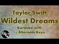 Wildest Dreams Karaoke (Taylor's Version) - Taylor Swift Instrumental Lower Higher Male Original Key