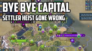 I lost my capital after I stole Dido&#39;s Settler...