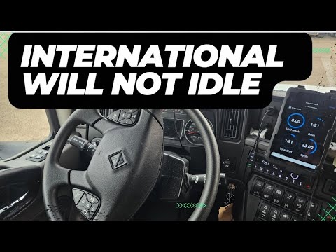 How to keep ur international running all night (idle trick for truck drivers)