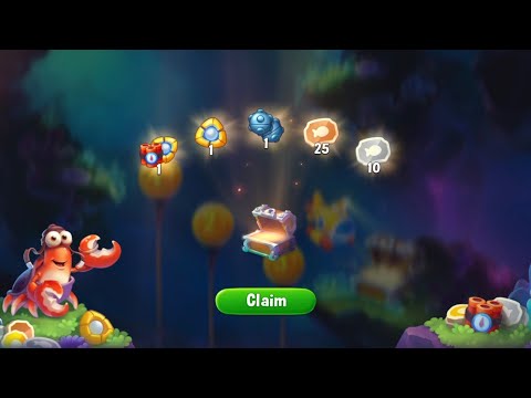 Fishdom Grotto Submarine Stage 1 Finished, Got Rewards.