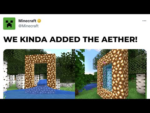 MOJANG JUST OFFICIALLY TEASED THE AETHER DIMENSION!
