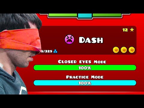 Geometry Dash - Level 22 Dash Closed Eyes