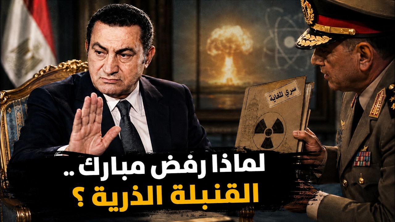 لماذا رفض حسني مبارك صناعة القنبلة الذرية ؟ .. قصة زيارة غامضة من ابو القنبلة ?
