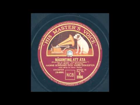 HANNS BINGANG OCH HANS ORKESTER SÅNG SVEN HELAN - NÅGONTING ATT ÄTA
