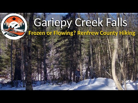 Gariepy Creek Falls | Frozen or Flowing? | Hiking Renfrew County