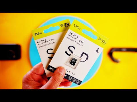 Angelbird AV PRO microSD V30 512 GB - high-Performance microSDXC UHS-I A2 Memory Card - up to 8K - Write Speed up to 175 MB/s - for Drones, Action Cams, Smartphones, Gaming video review thumbnail