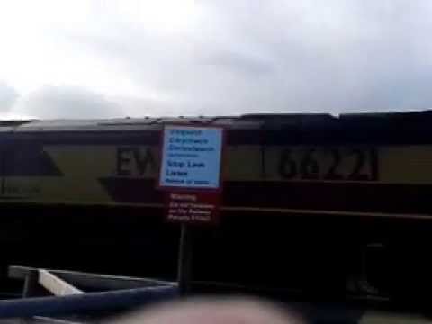 Prestatyn 13.5.13 - EWS DBS Class 66 66221 Moors and Mountains Explorer