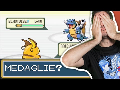 3 MEDAGLIE E DUE RIVALI - Pokémon Rosso Fuoco MA TUTTO MALE! #4 #pokemon #challenge
